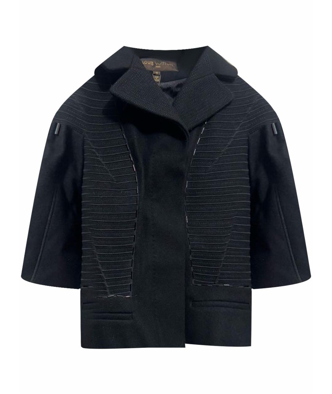 LOUIS VUITTON Черная шерстяная куртка, фото 1
