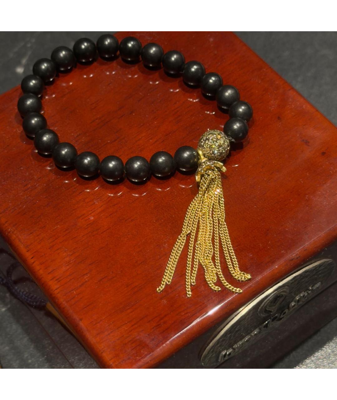 LOREE RODKIN Черный браслет из желтого золота, фото 8
