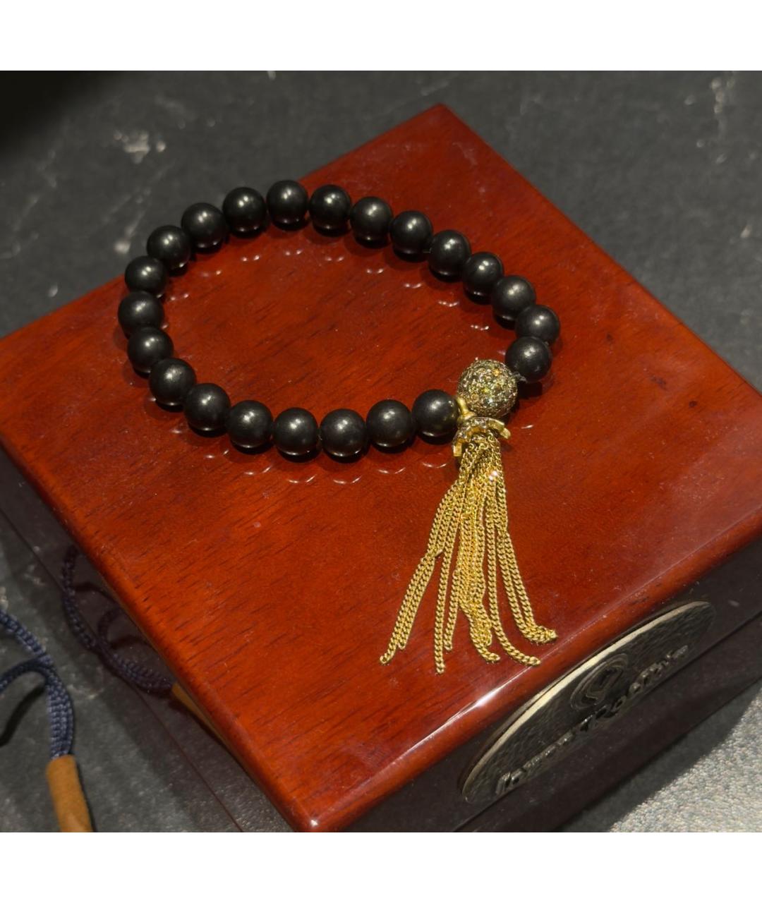LOREE RODKIN Черный браслет из желтого золота, фото 2