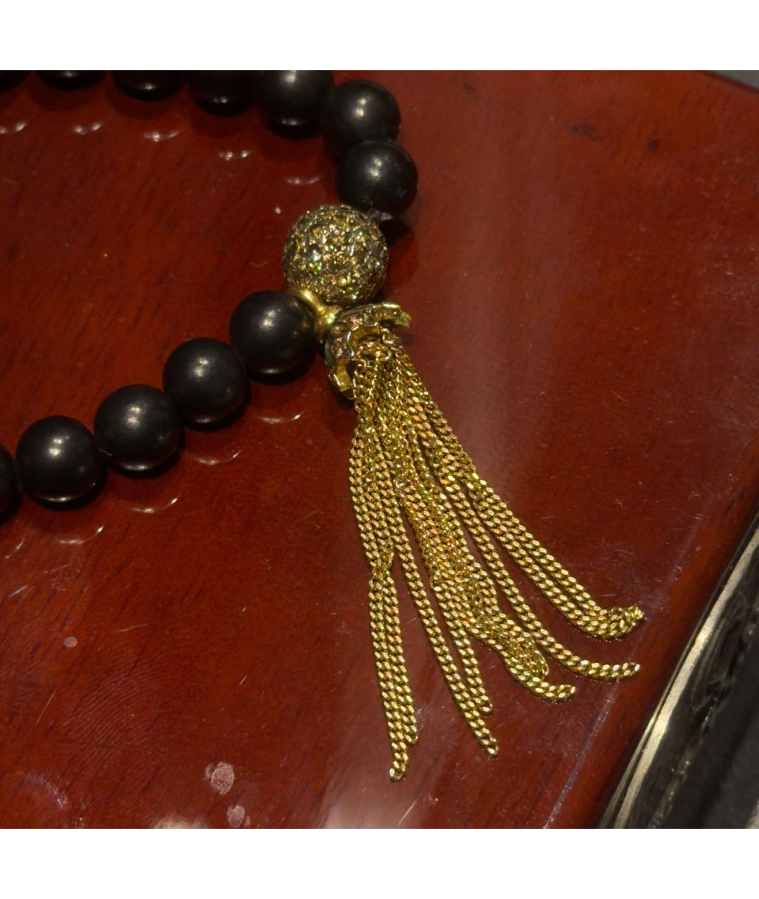 LOREE RODKIN Черный браслет из желтого золота, фото 4