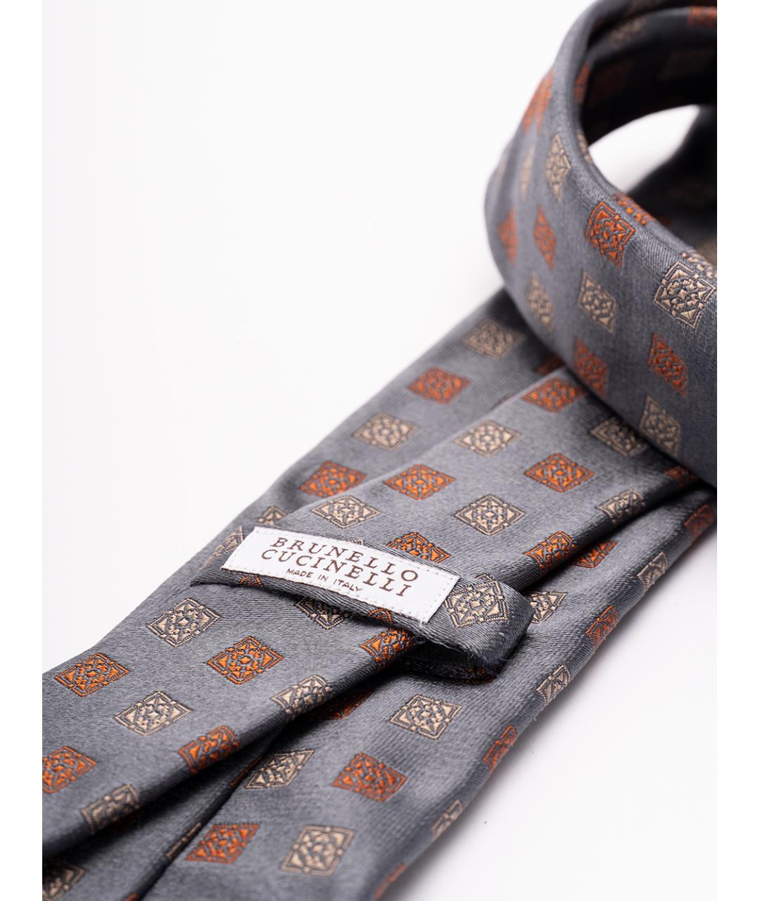 BRUNELLO CUCINELLI Мульти шелковый галстук, фото 2