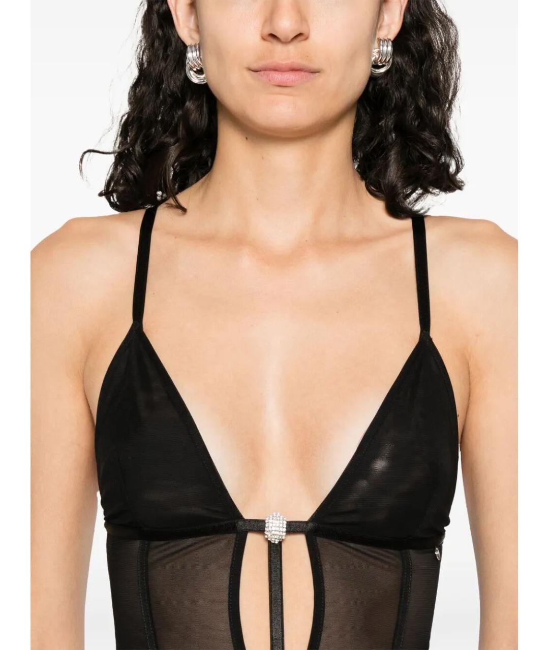 NISSA Черное полиэстеровое боди, фото 4