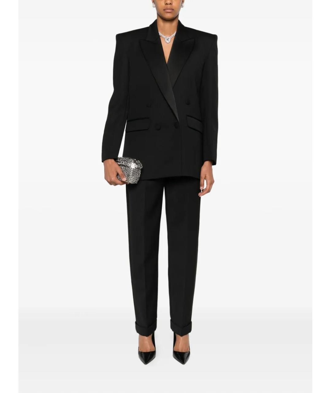 NISSA Черные полиэстеровые прямые брюки, фото 2