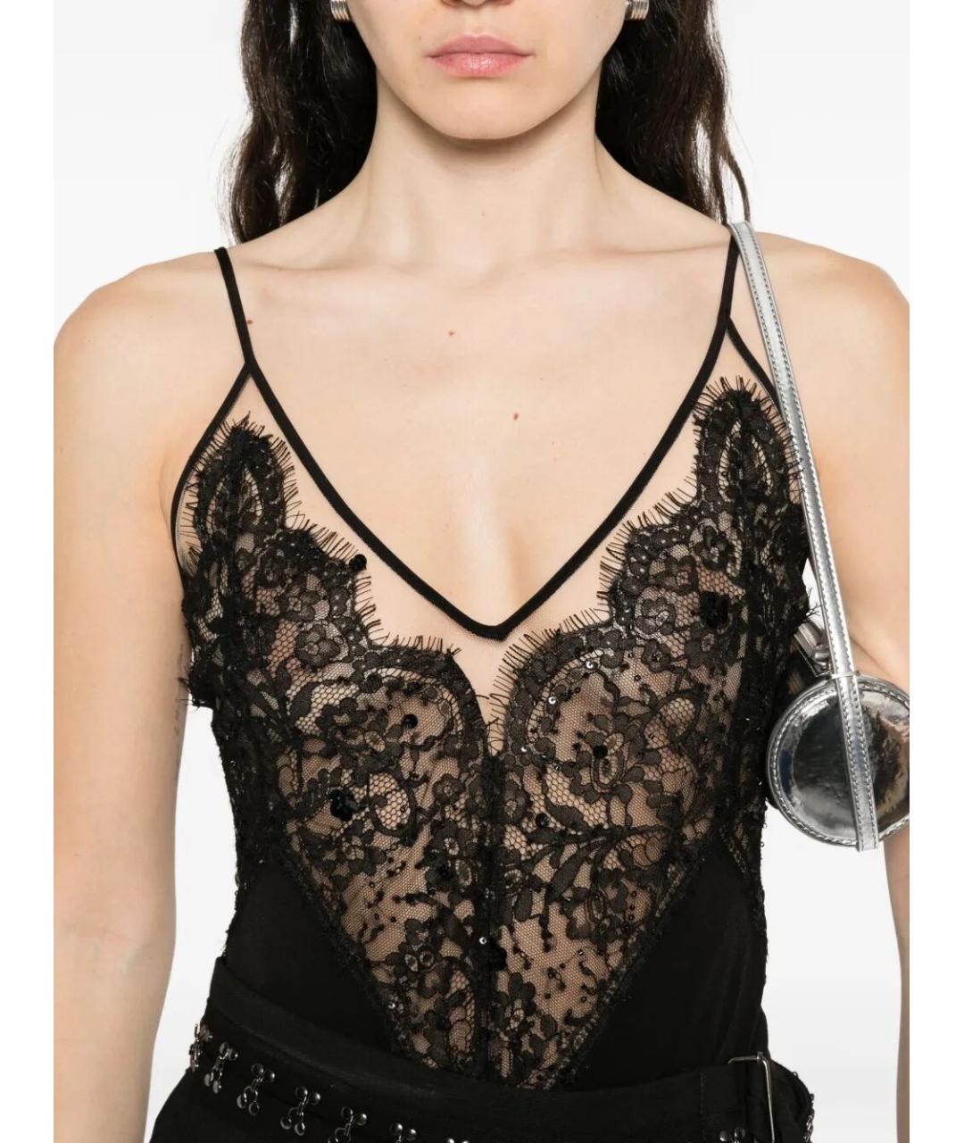 NISSA Черное полиамидовое боди, фото 3