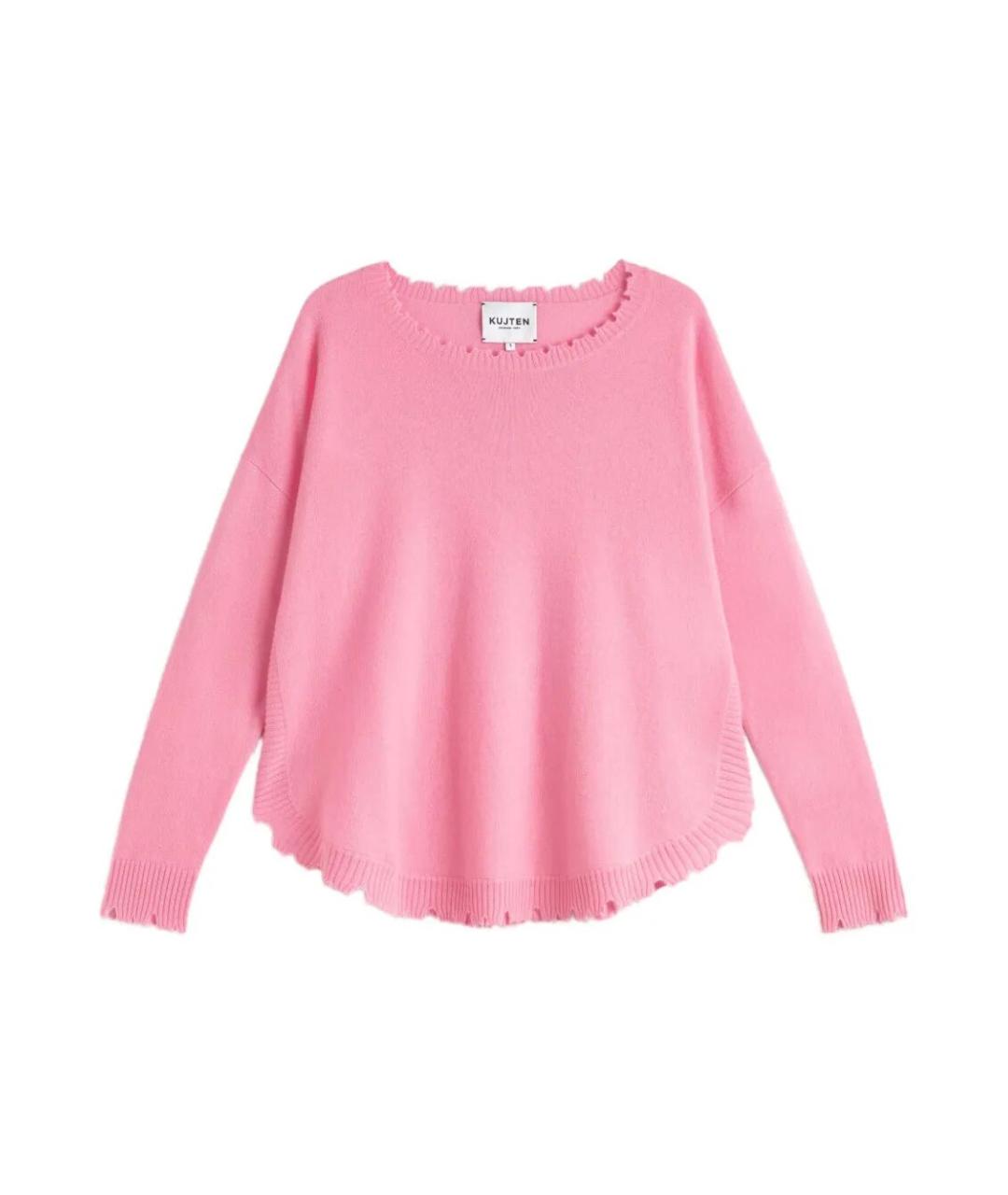 KUJTEN Розовый кашемировый джемпер / свитер, фото 1