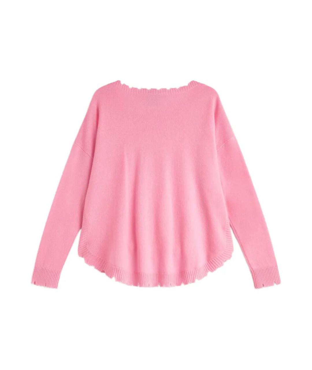 KUJTEN Розовый кашемировый джемпер / свитер, фото 2