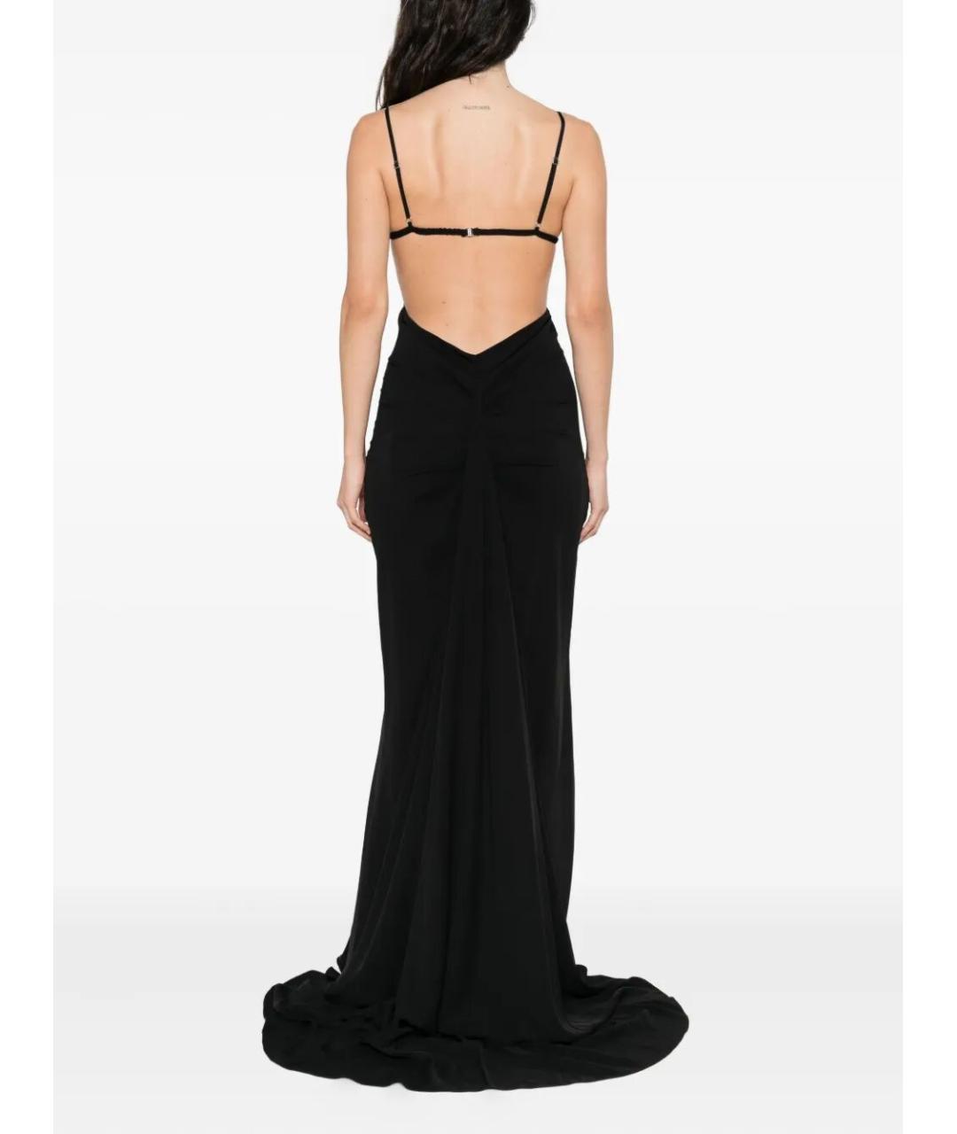 NISSA Черное полиэстеровое вечернее платье, фото 5