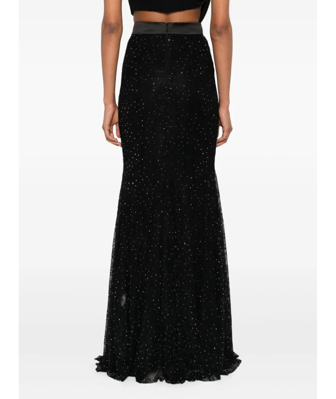 NISSA Черная полиамидовая юбка макси, фото 4