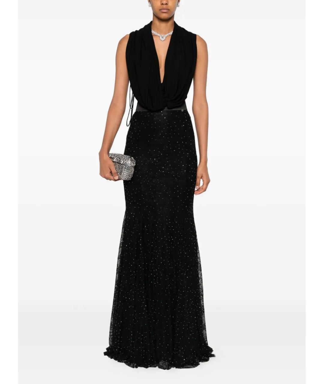 NISSA Черная полиамидовая юбка макси, фото 2