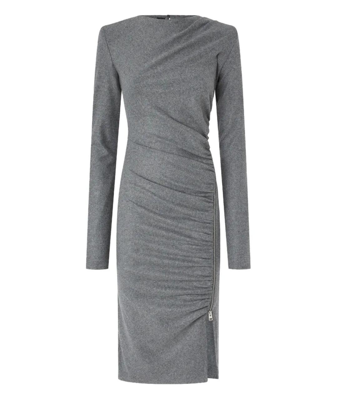 PINKO Серое полиэстеровое повседневное платье, фото 1