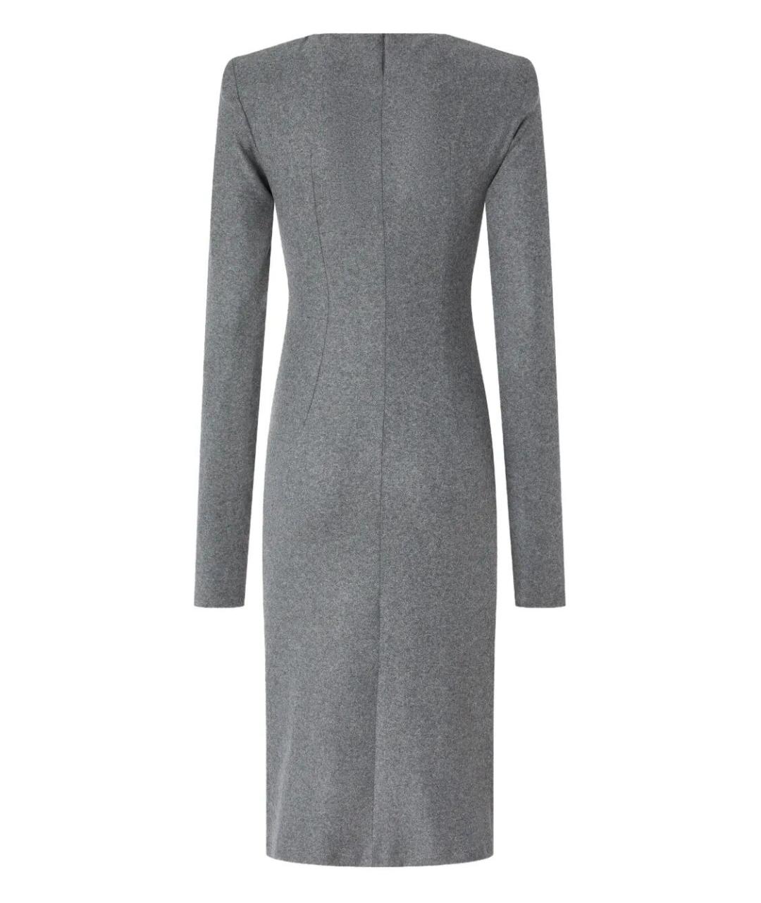 PINKO Серое полиэстеровое повседневное платье, фото 2