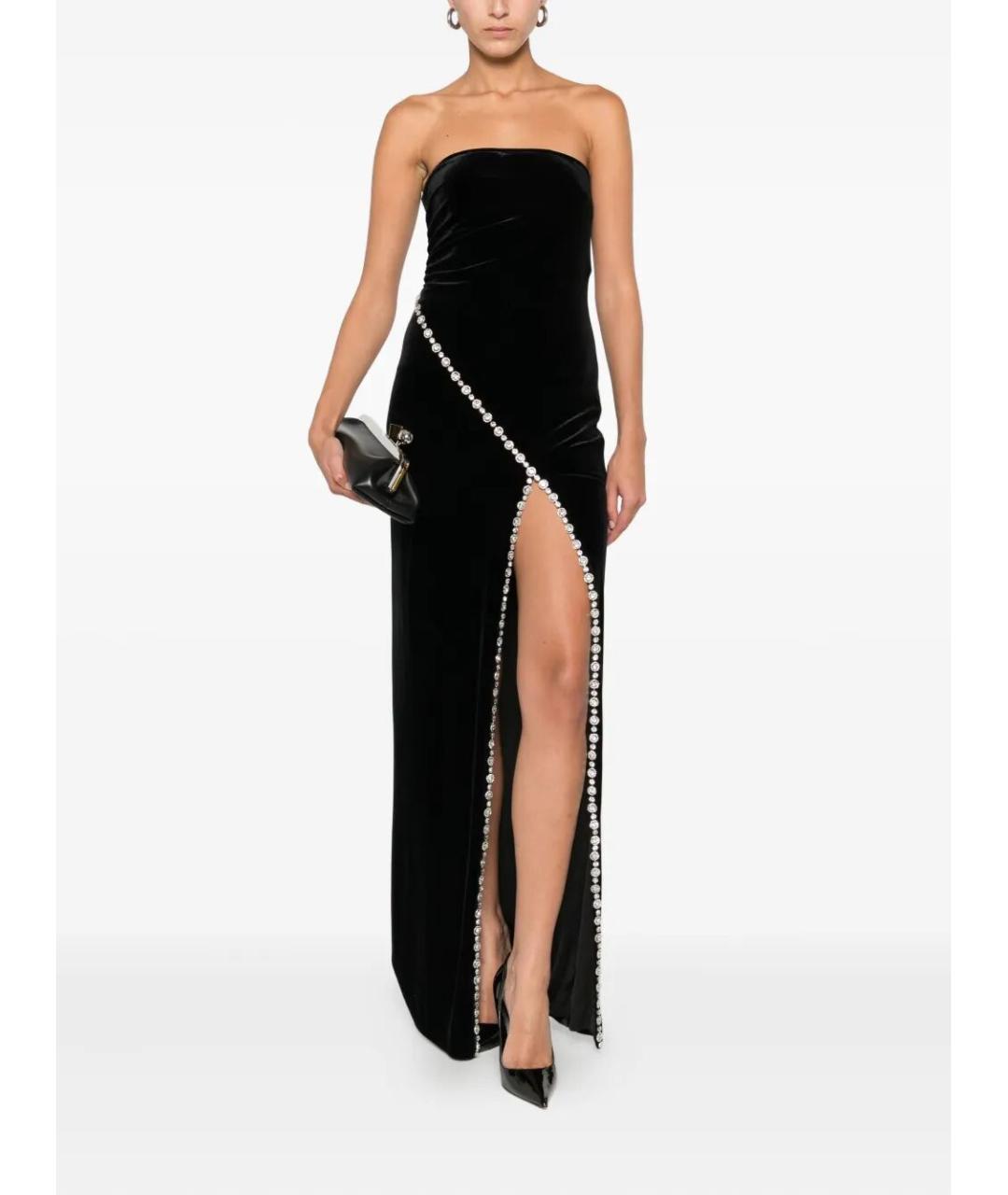 NISSA Черное полиэстеровое вечернее платье, фото 2