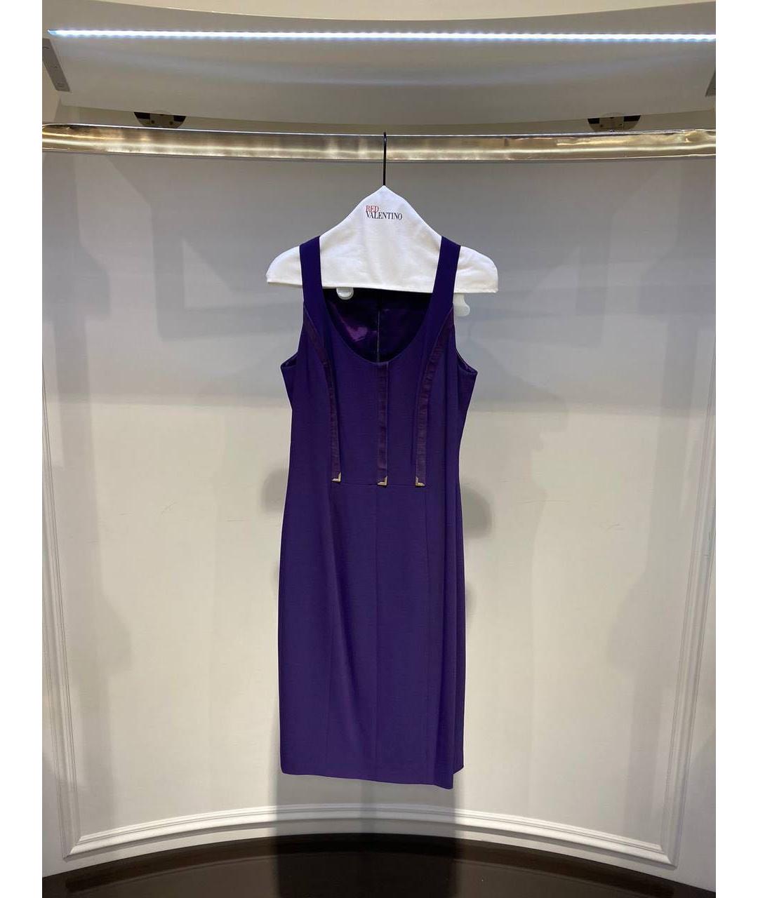 VERSACE Фиолетовое повседневное платье, фото 3