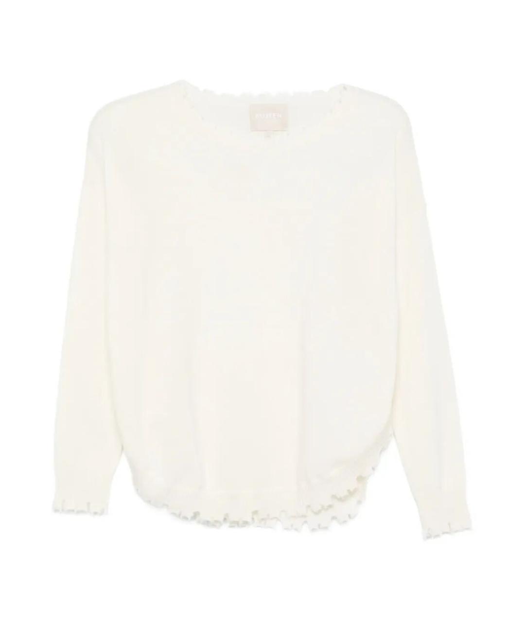 KUJTEN Белый кашемировый джемпер / свитер, фото 1