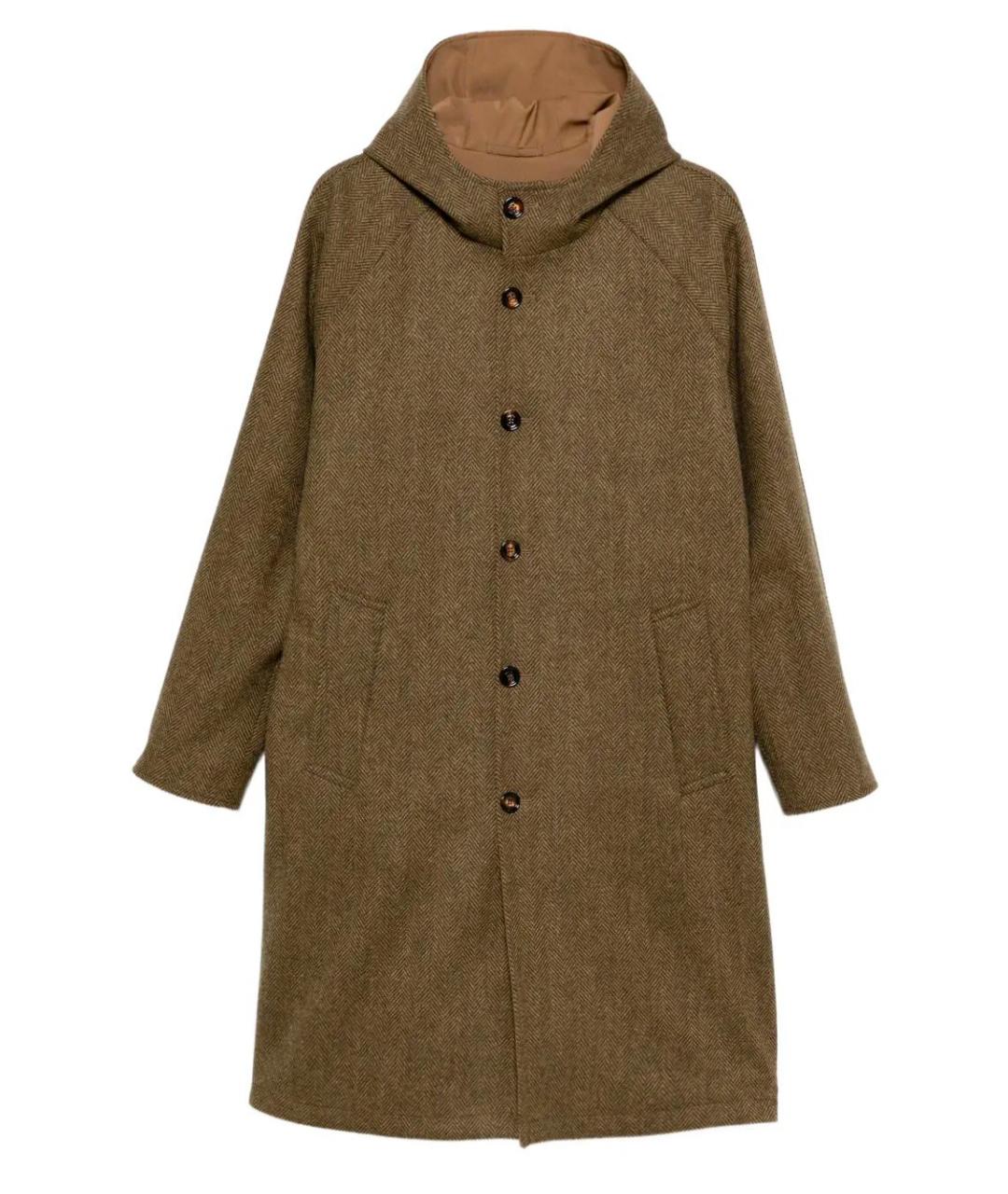 KIRED Коричневое шерстяное пальто, фото 1