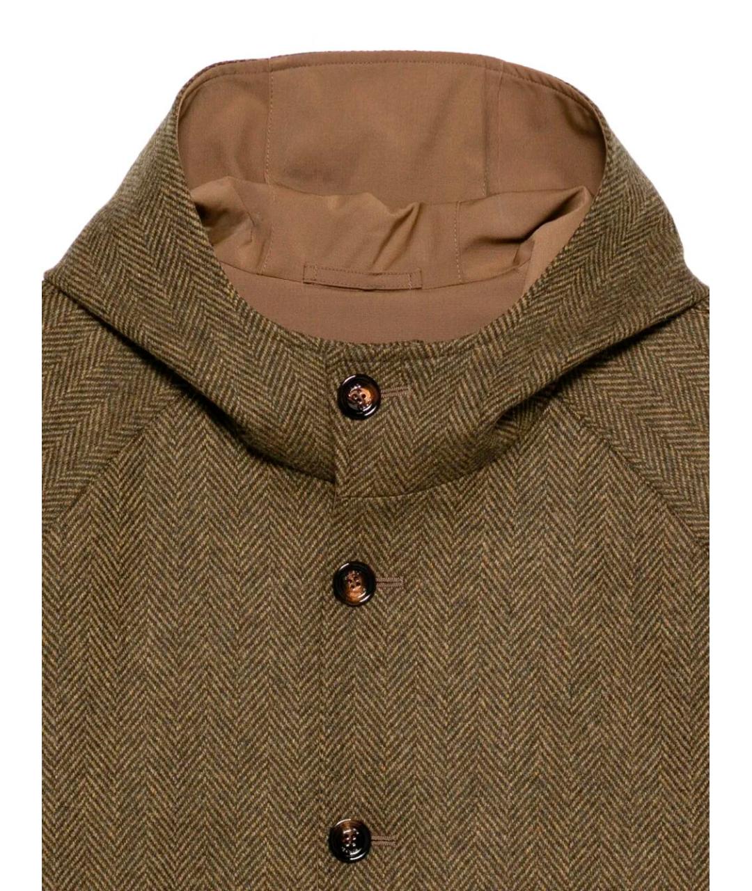 KIRED Коричневое шерстяное пальто, фото 3