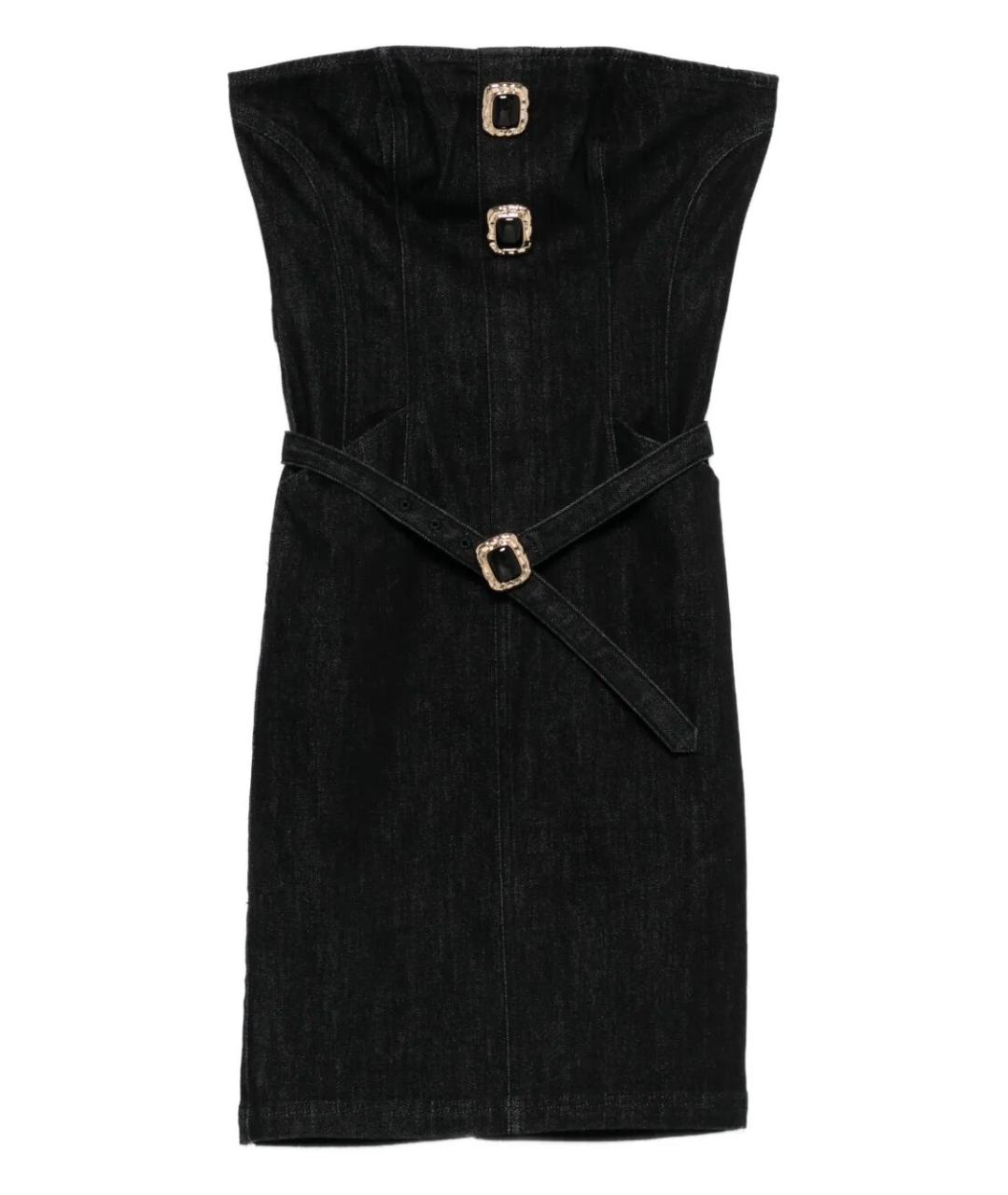 SELF-PORTRAIT Черное хлопковое коктейльное платье, фото 1