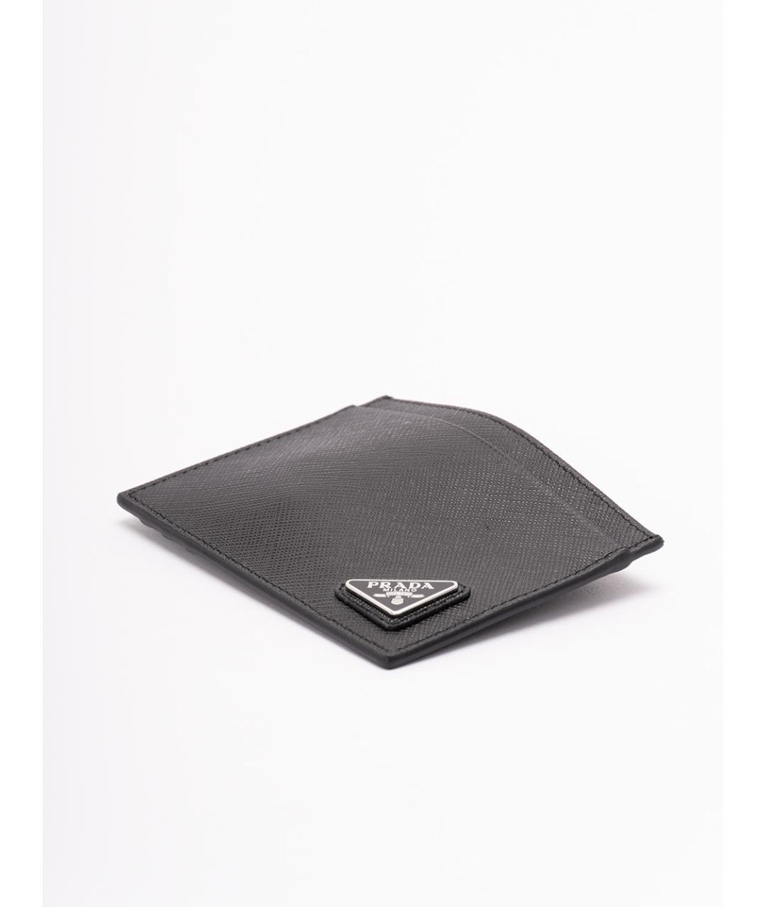 PRADA Черный кожаный кардхолдер, фото 3