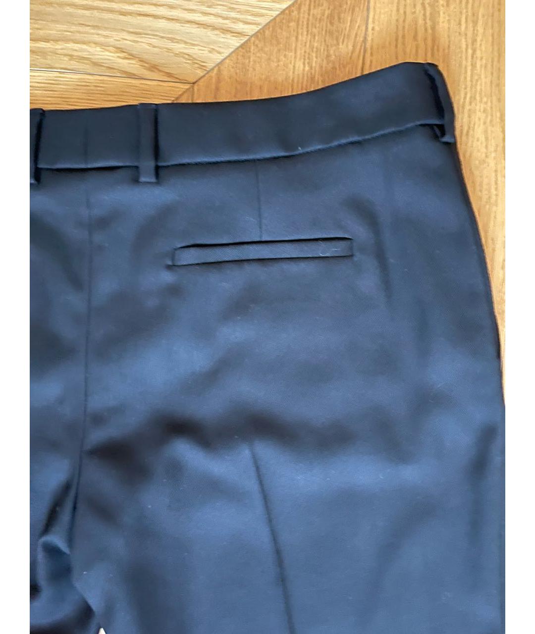 SAINT LAURENT Черные шерстяные брюки узкие, фото 4