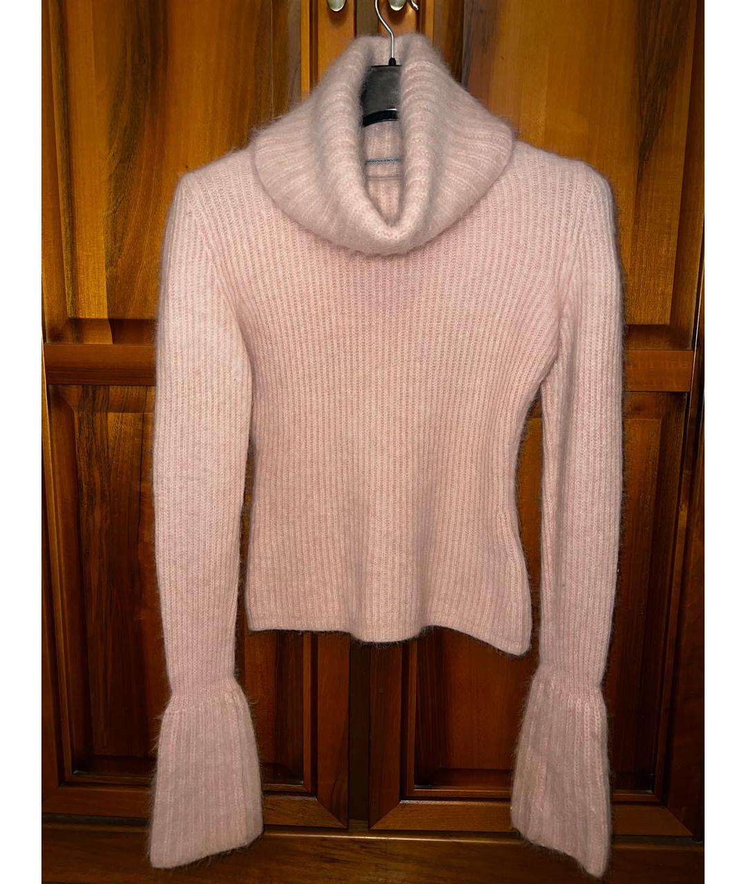ERMANNO SCERVINO Розовый шерстяной джемпер / свитер, фото 5