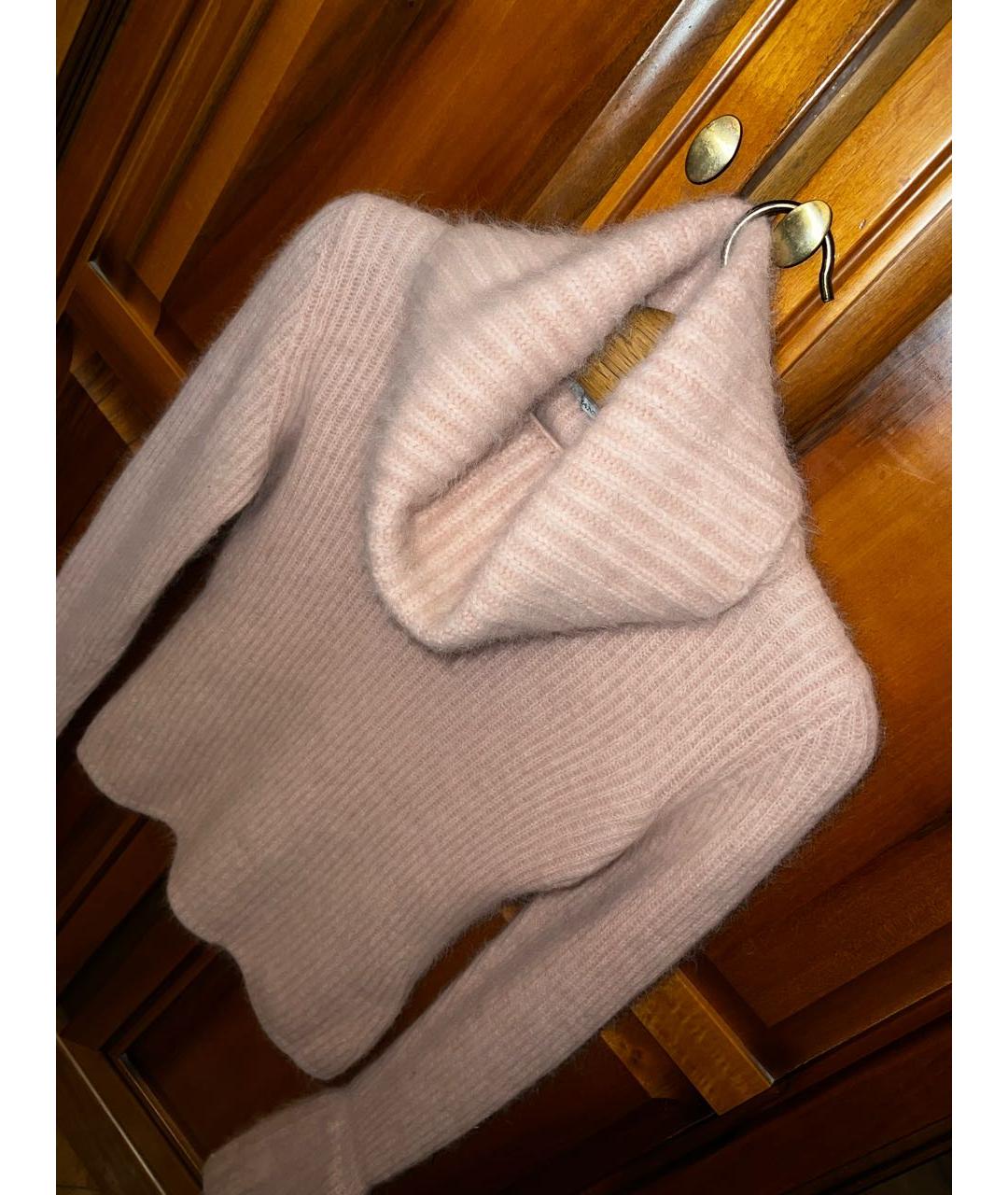 ERMANNO SCERVINO Розовый шерстяной джемпер / свитер, фото 4