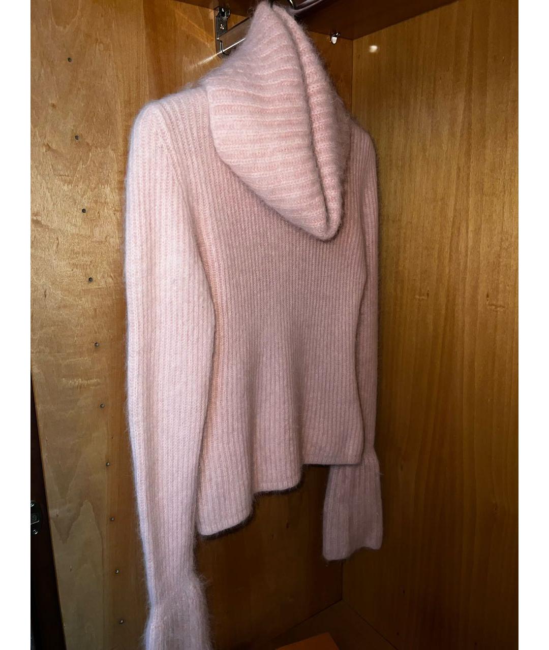 ERMANNO SCERVINO Розовый шерстяной джемпер / свитер, фото 2