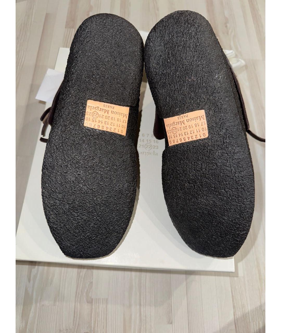 MAISON MARGIELA Коричневые замшевые лоферы, фото 7