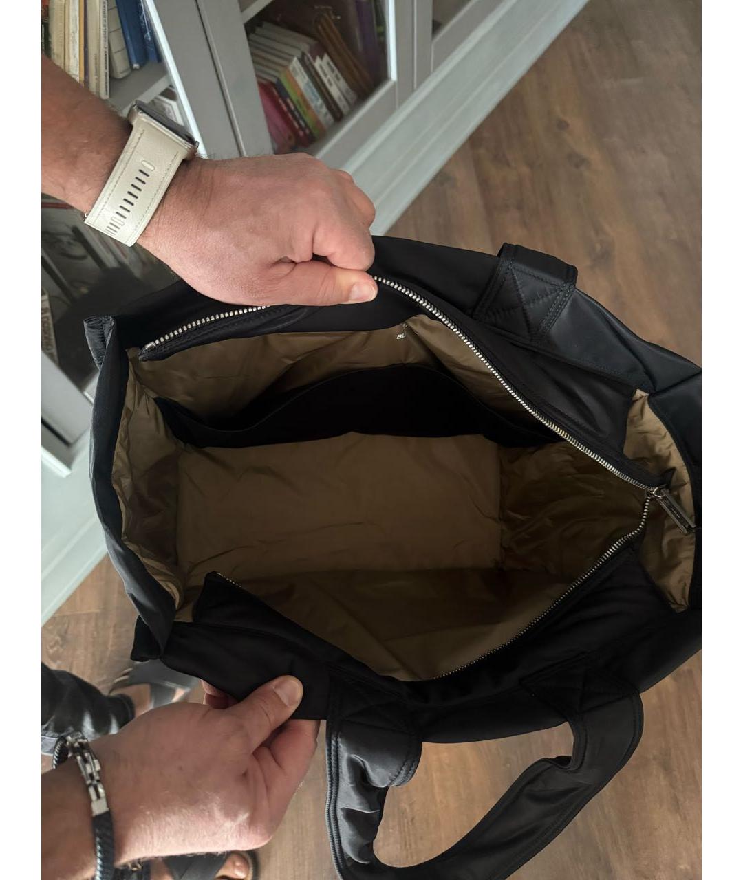 BURBERRY Черная сумка тоут, фото 3