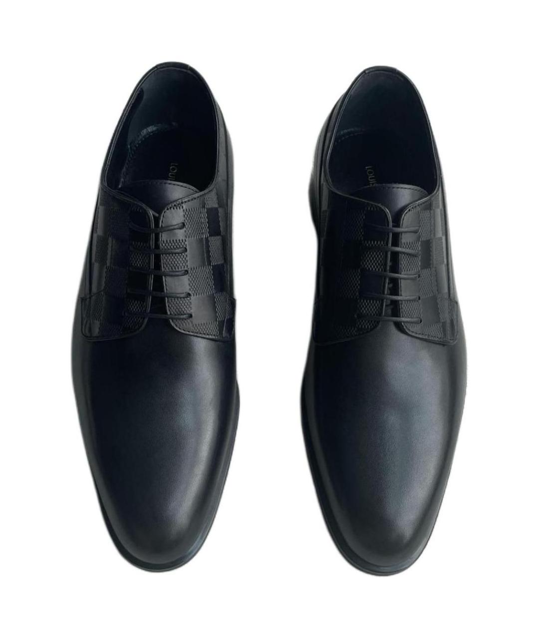 LOUIS VUITTON Черные кожаные туфли, фото 5