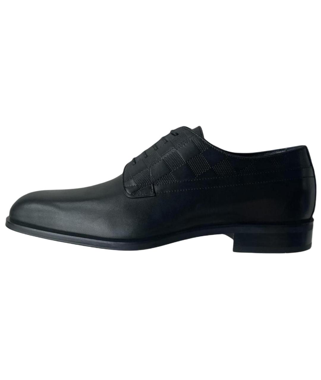 LOUIS VUITTON Черные кожаные туфли, фото 3