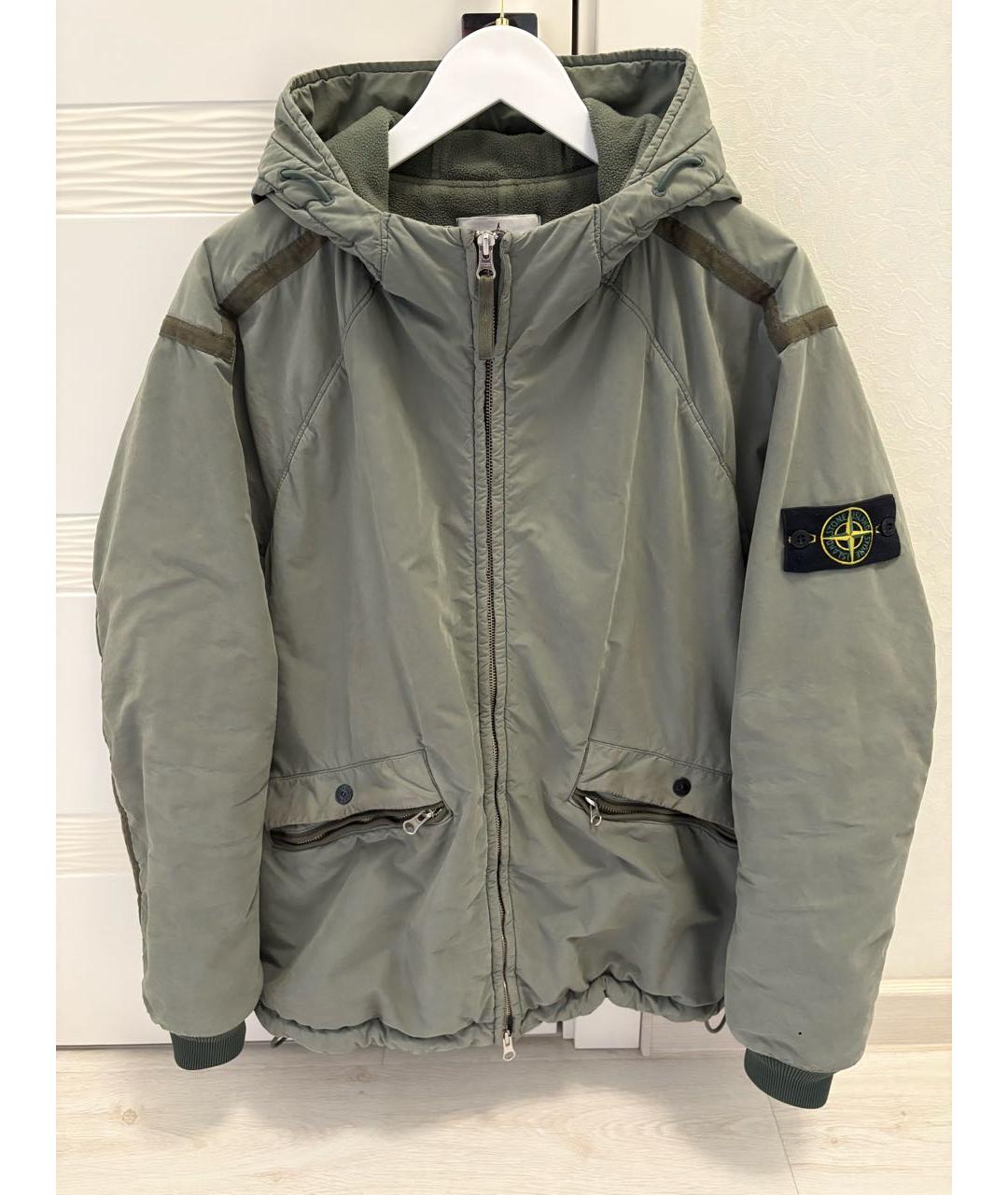 STONE ISLAND Хаки полиамидовая куртка, фото 7