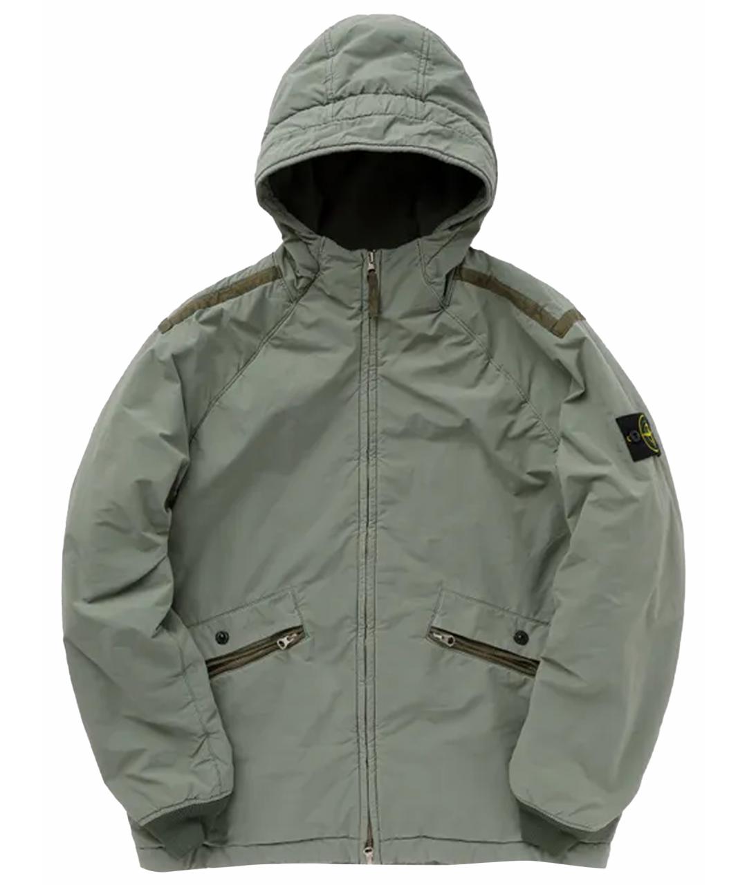 STONE ISLAND Хаки полиамидовая куртка, фото 1