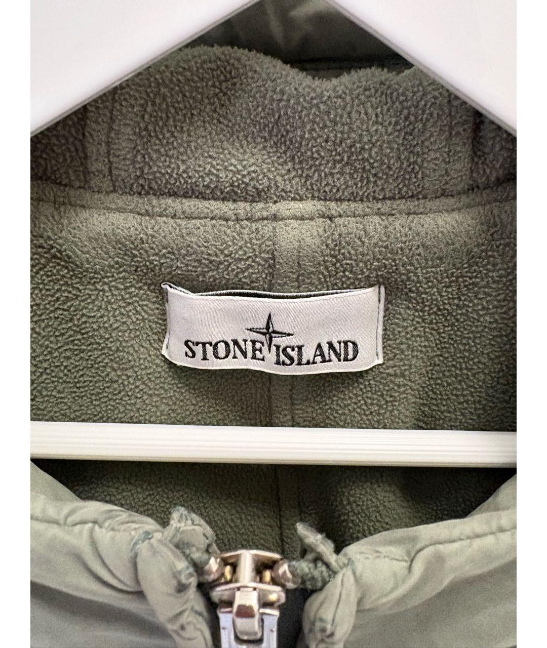 STONE ISLAND Хаки полиамидовая куртка, фото 4