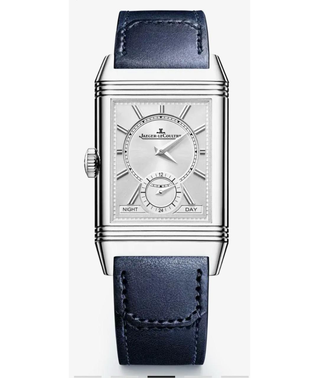 Jaeger LeCoultre Темно-синие стальные часы, фото 2