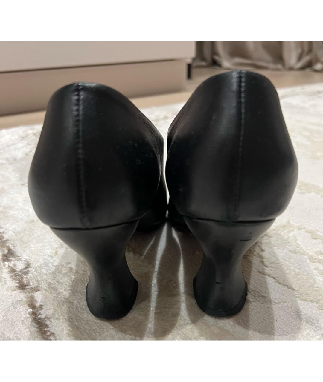 BOTTEGA VENETA Черные кожаные туфли, фото 4