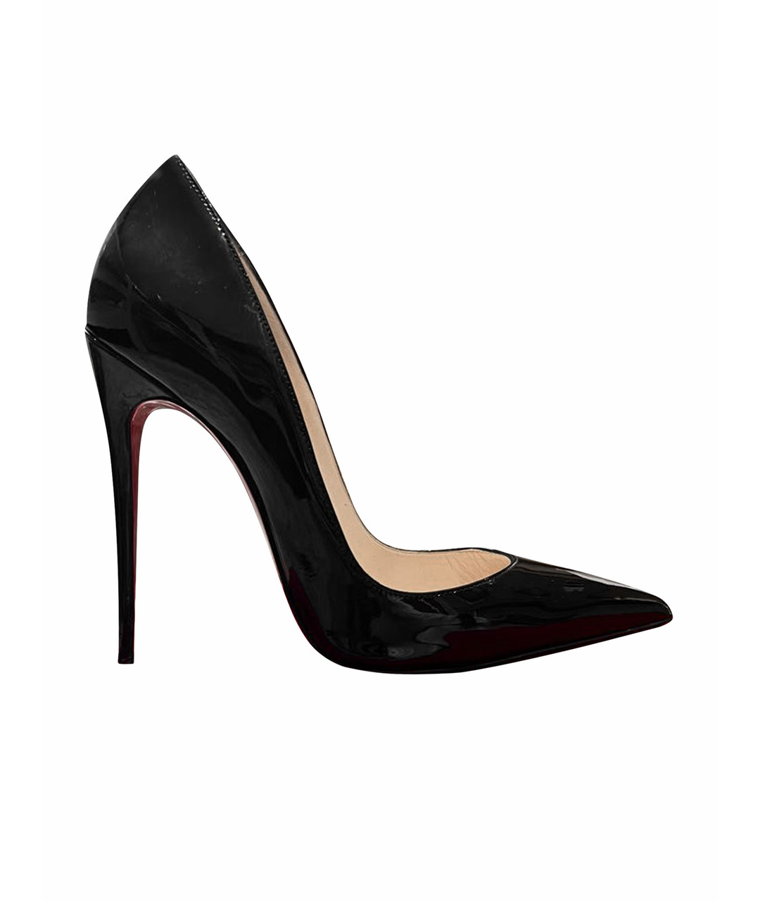 CHRISTIAN LOUBOUTIN Черные туфли из лакированной кожи, фото 1