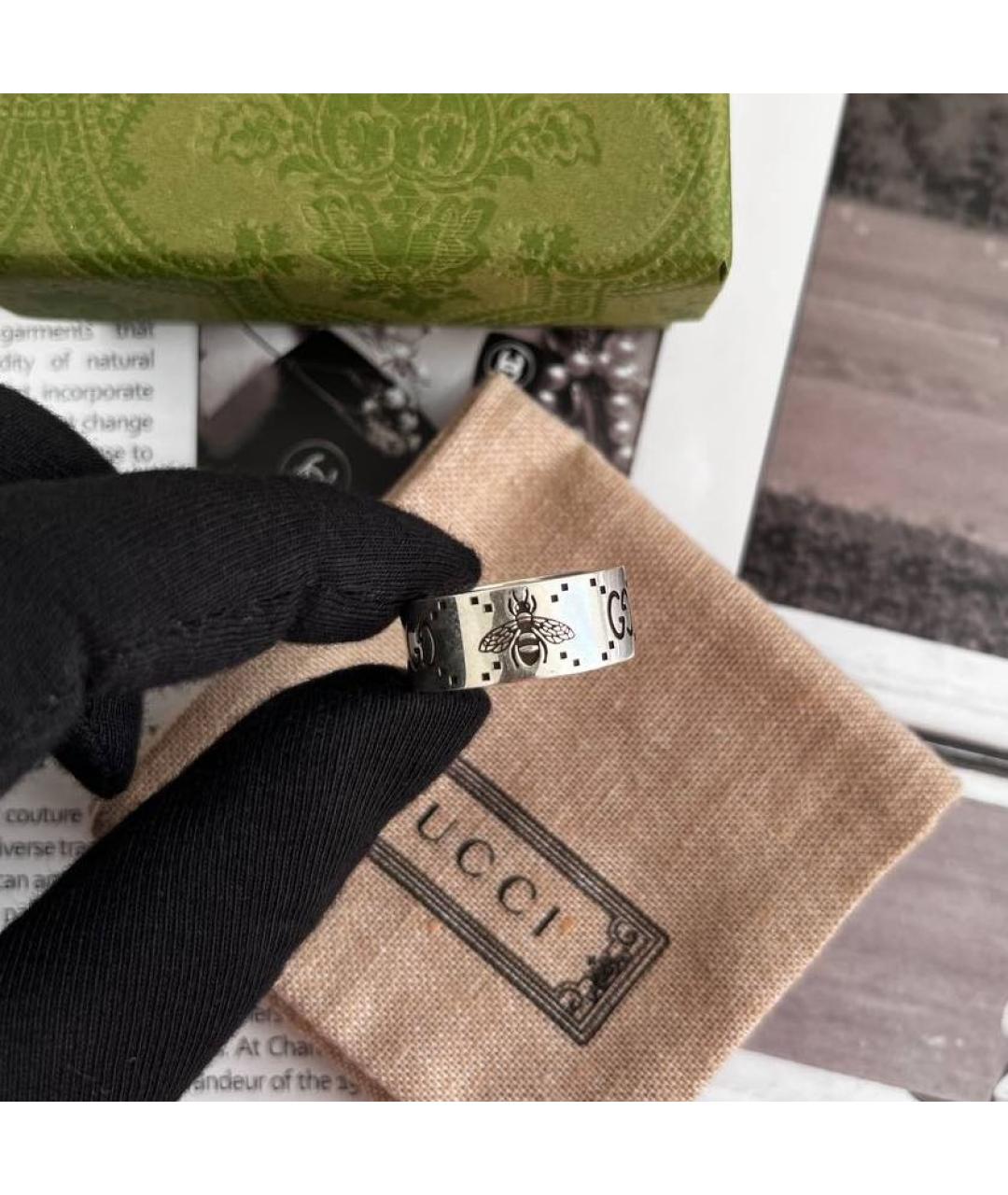 GUCCI Серебряное серебряное кольцо, фото 3