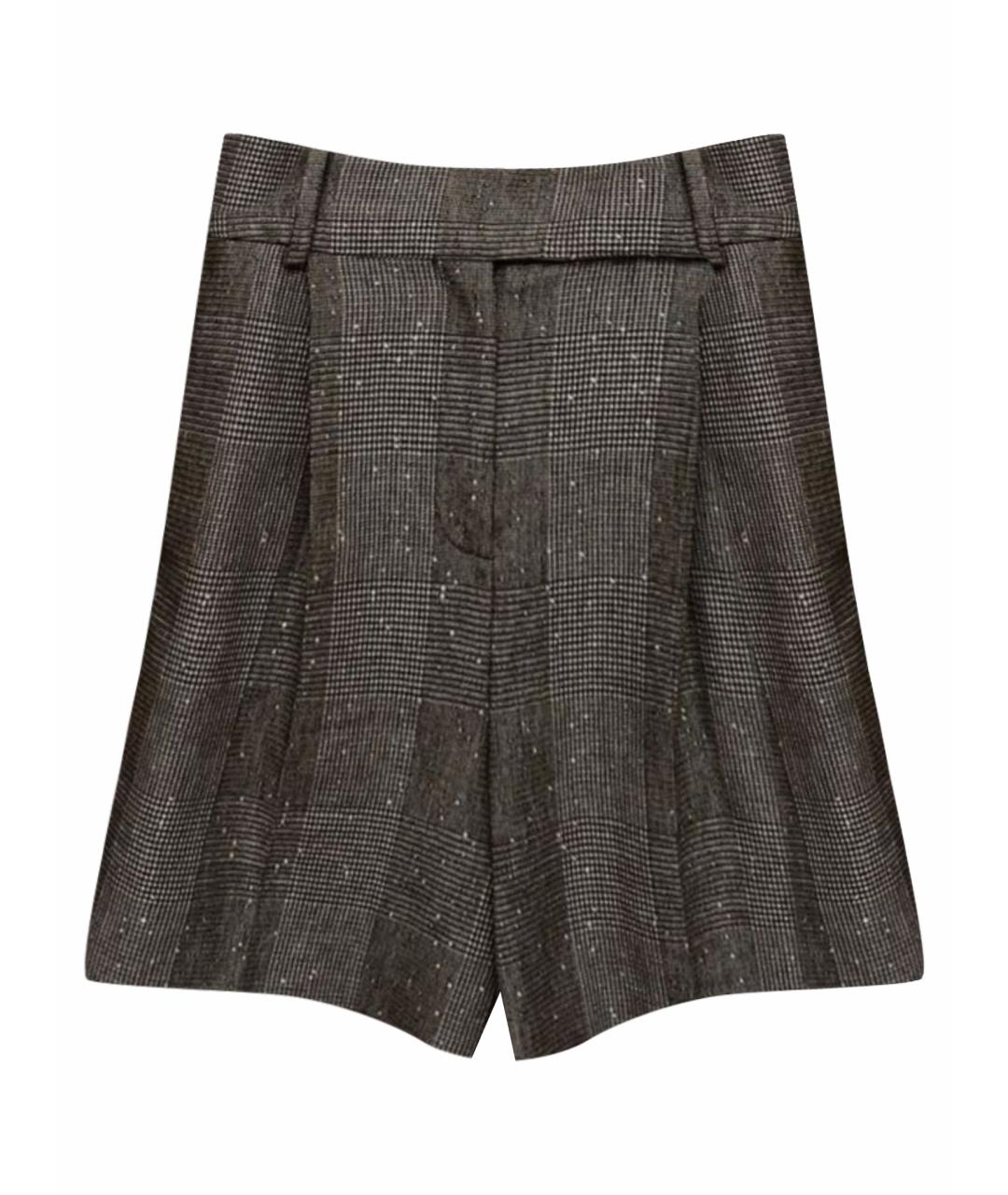 ERMANNO SCERVINO Серые шерстяные шорты, фото 1