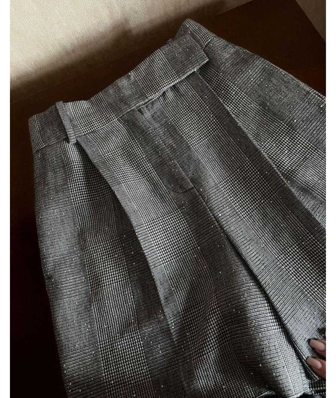 ERMANNO SCERVINO Серые шерстяные шорты, фото 2