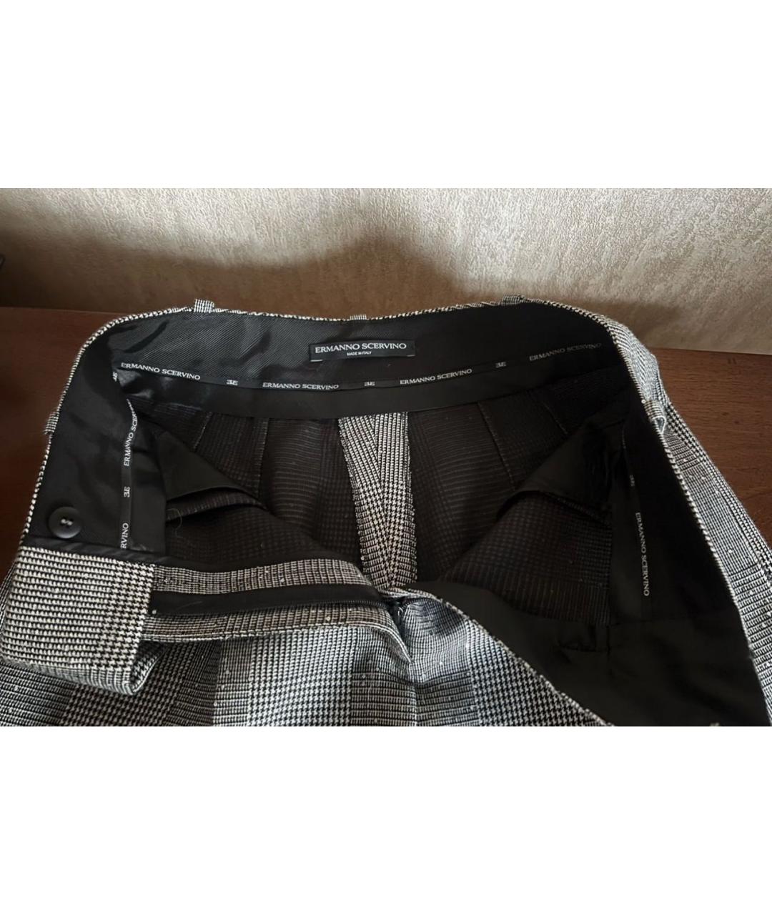 ERMANNO SCERVINO Серые шерстяные шорты, фото 3