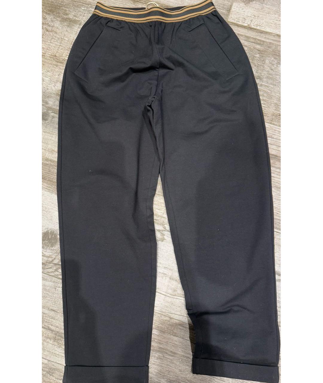 BRUNELLO CUCINELLI Черные хлопковые спортивные брюки и шорты, фото 6