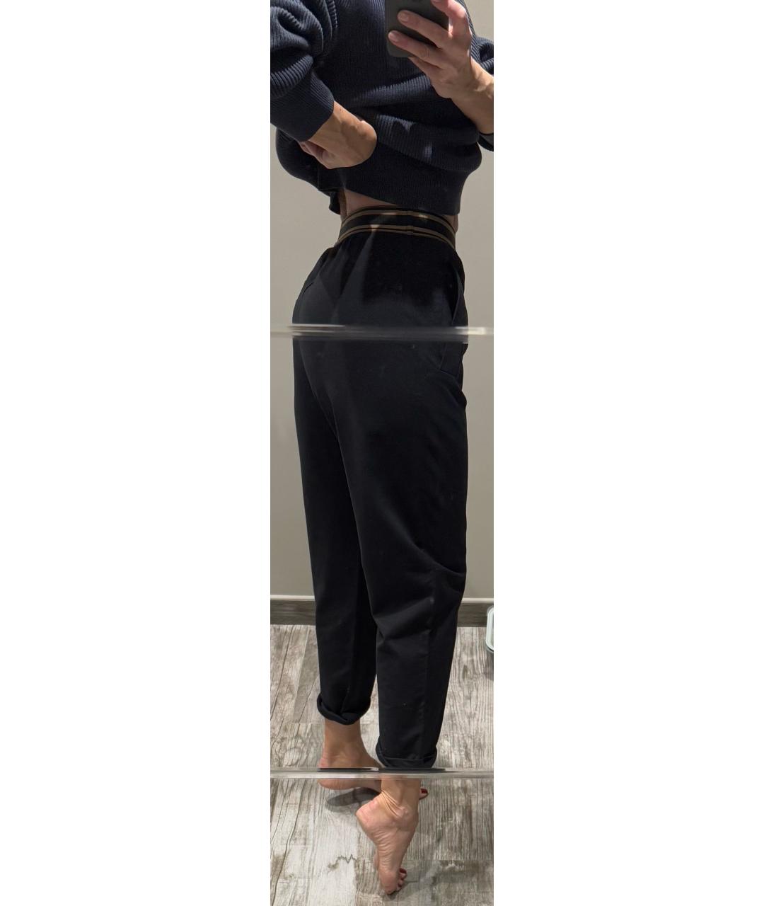 BRUNELLO CUCINELLI Черные хлопковые спортивные брюки и шорты, фото 5