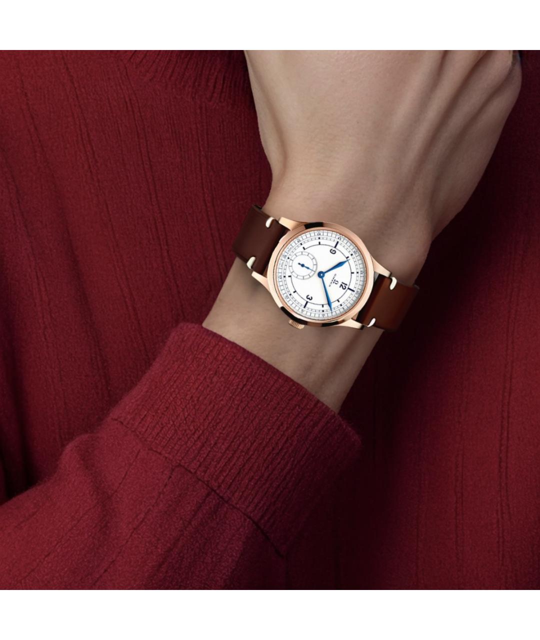 OMEGA Кожаные часы, фото 4