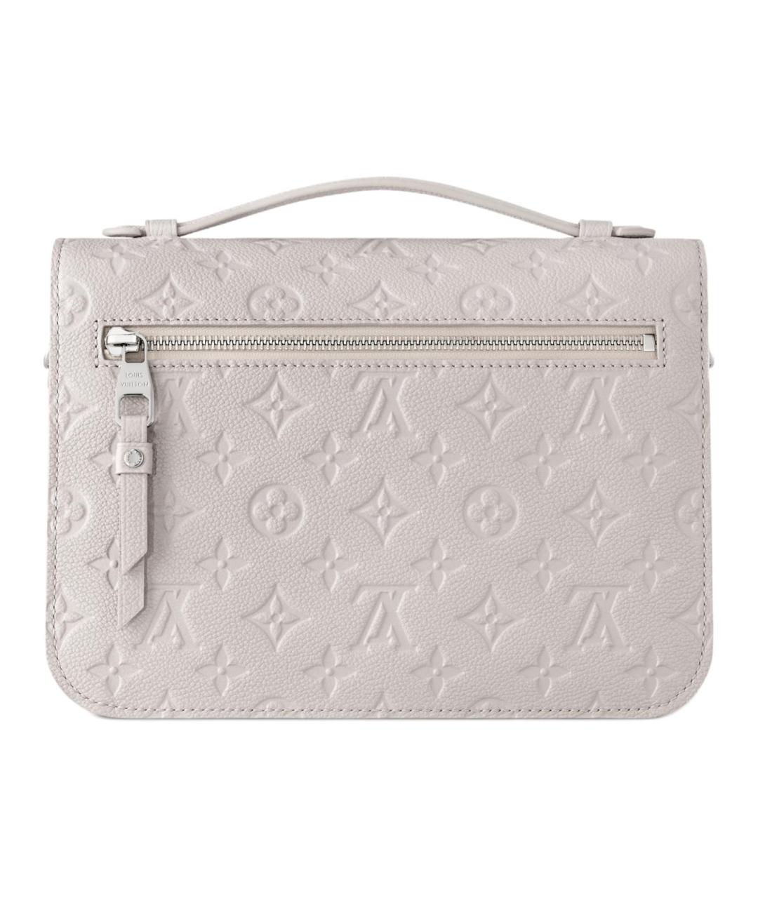 LOUIS VUITTON Белая кожаная сумка через плечо, фото 3