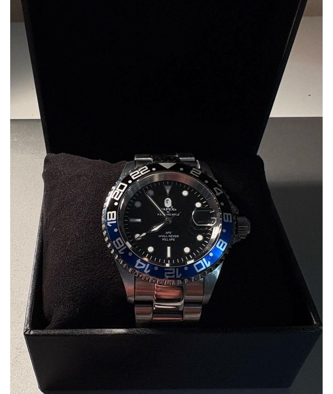 BAPE Серебряные часы, фото 2