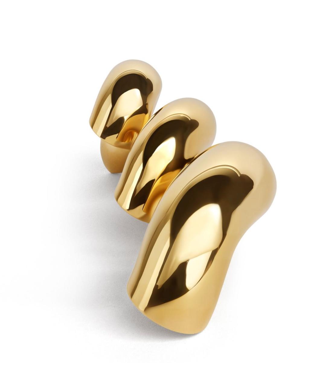 ALAIA Золотые латунные серьги, фото 2