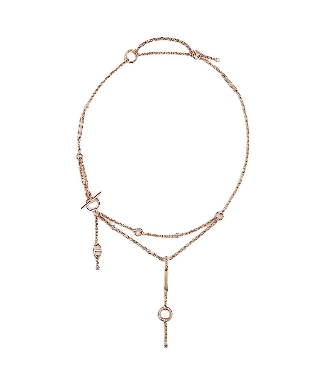 HERMES Золотое колье из розового золота, фото 1