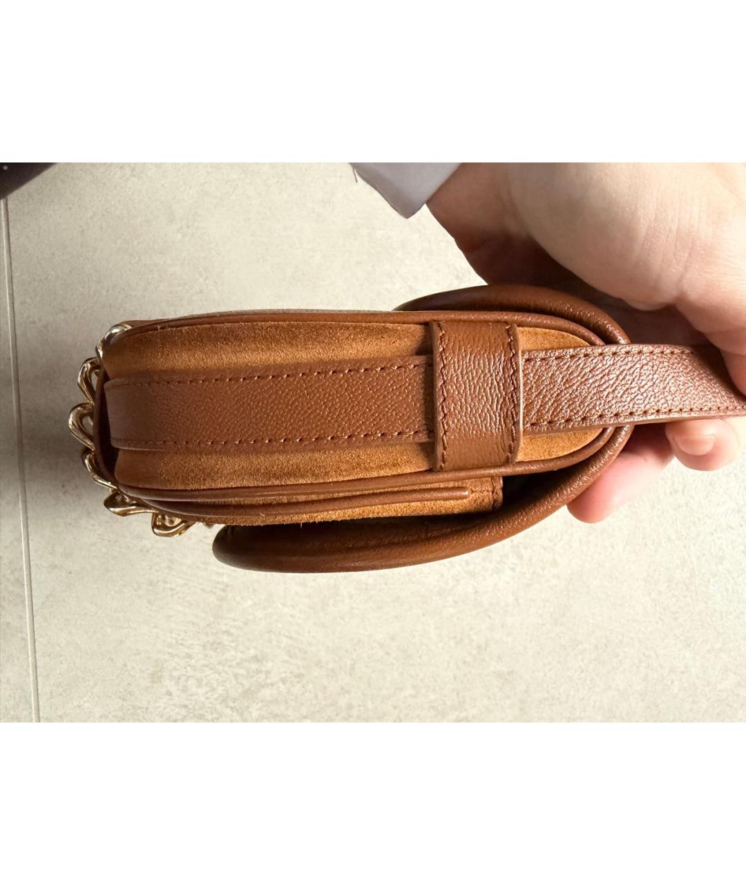 SEE BY CHLOE Коричневая замшевая сумка через плечо, фото 8