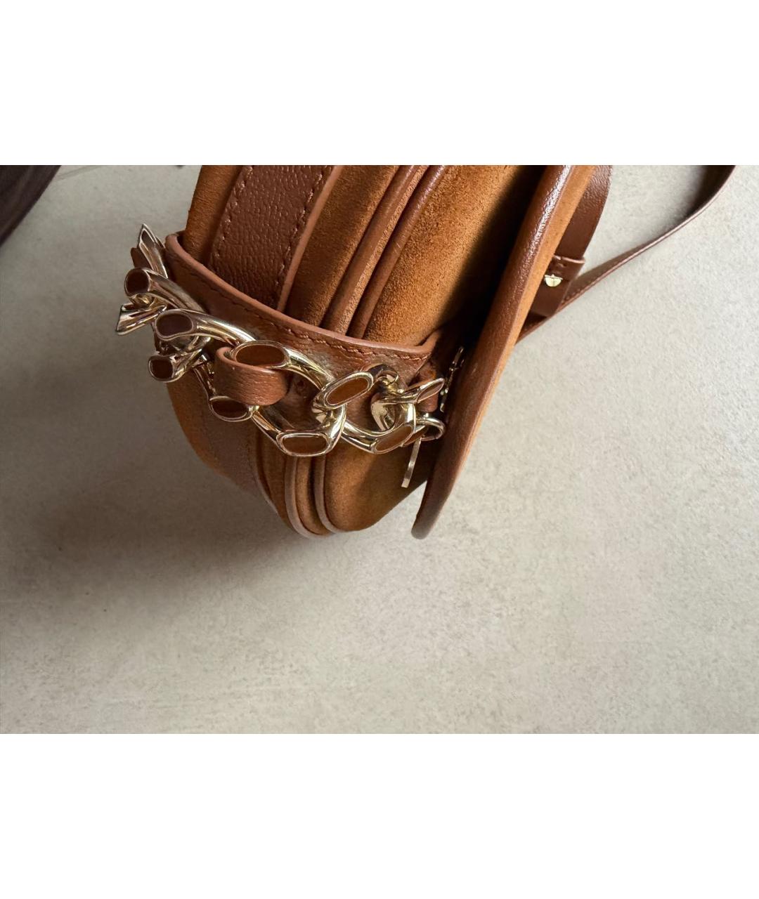 SEE BY CHLOE Коричневая замшевая сумка через плечо, фото 7