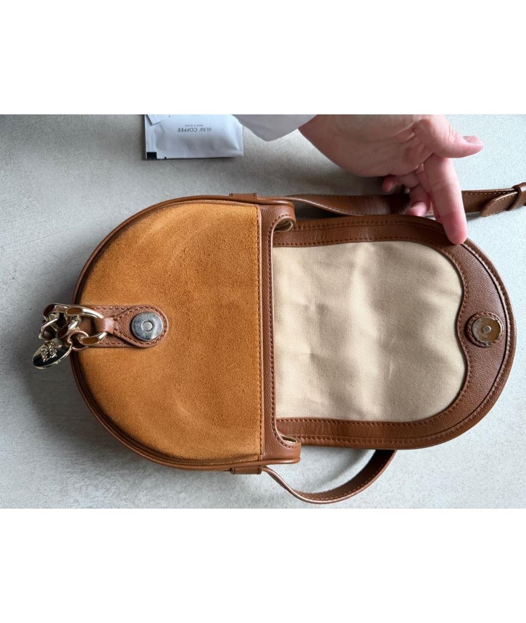 SEE BY CHLOE Коричневая замшевая сумка через плечо, фото 4